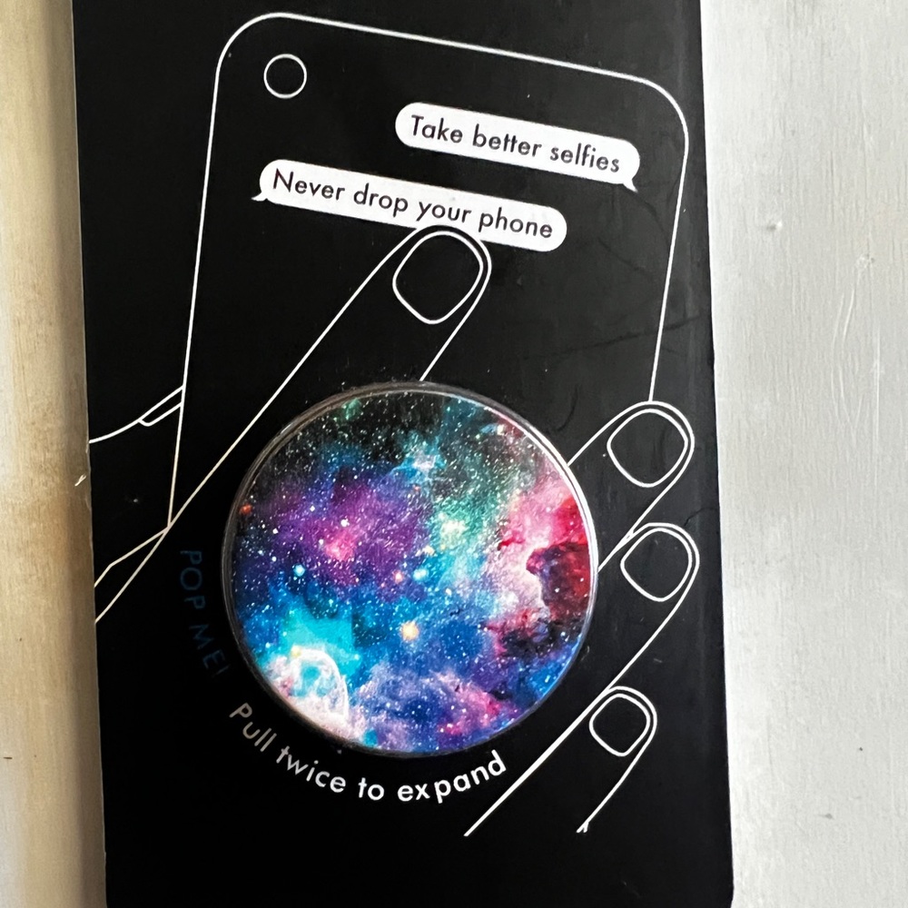 Blue Nebula Pop Socket